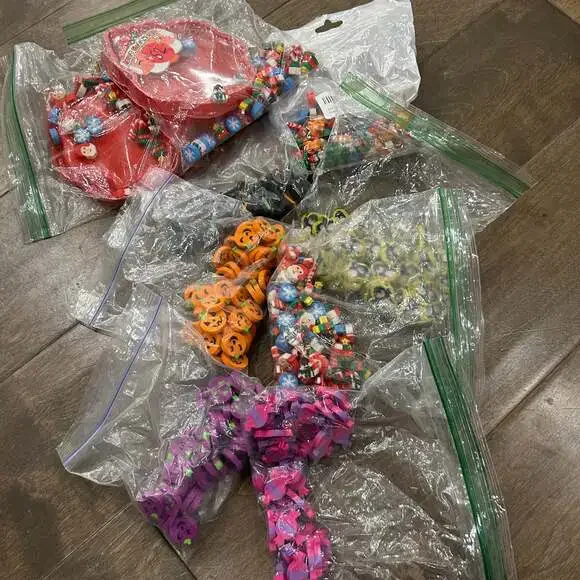 Bulk Mini Eraser Assortment for Kids. Math Skills.