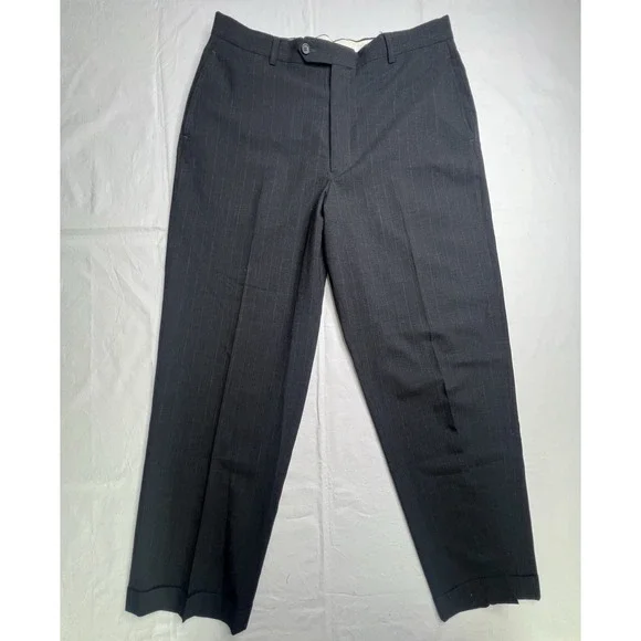 Unbranded 100% WOOL Men's Dress Pants‎ 36W 29L Dark Gray