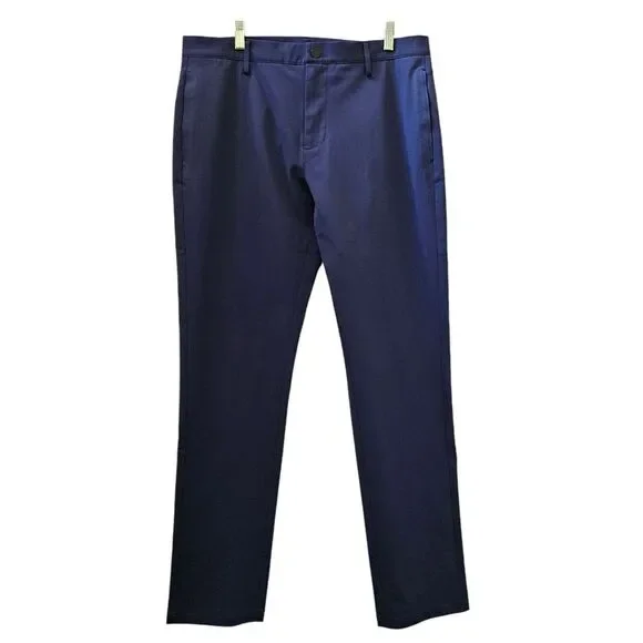 Ministry of Supply‎ Pants Navy Blue Aviator Slim Tapered Golf 34x33 Performance