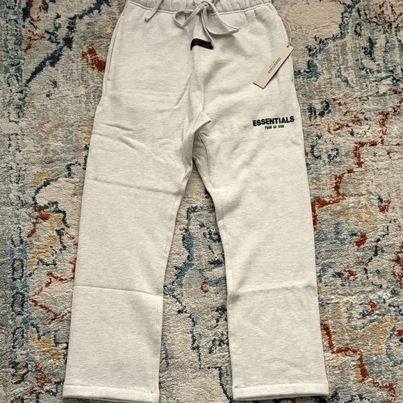 Essentials Fear Of God Relaxed Sweatpants Light Oatmeal Size M