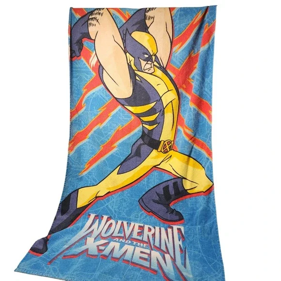 Vintage Wolverine and the X Men Marvel Comics Beach Towel‎ Cartoon Character