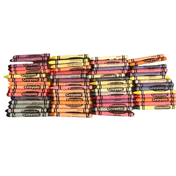 Vintage Retired Crayola Crayons Binney Smith USA lot Of 60 Plus