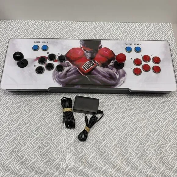 Pandora's Box Retro Arcade Console 4260 Games - Street Fighter Theme, EUC