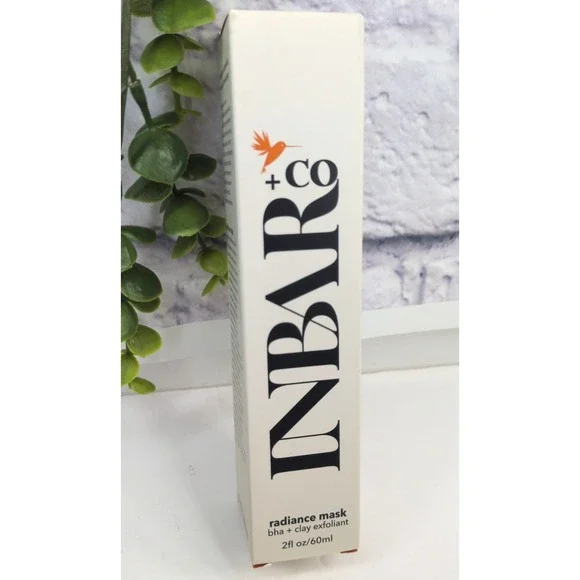 NIB! $70 RETAIL🖤INBAR + Co. Radiance Mask Bha Clay Exfoliant 2oz/60ml Made USA