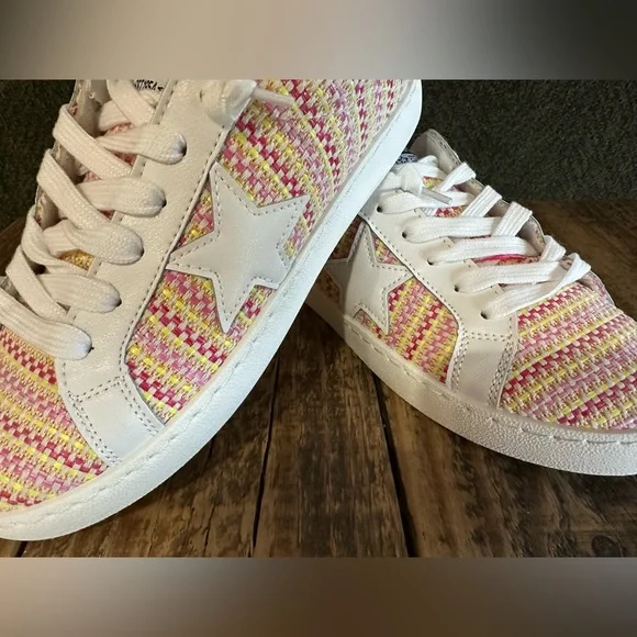 Vintage Havana Carla Tweed Sneakers Women’s 7.5 Multicolor Fashion Trainers NIB