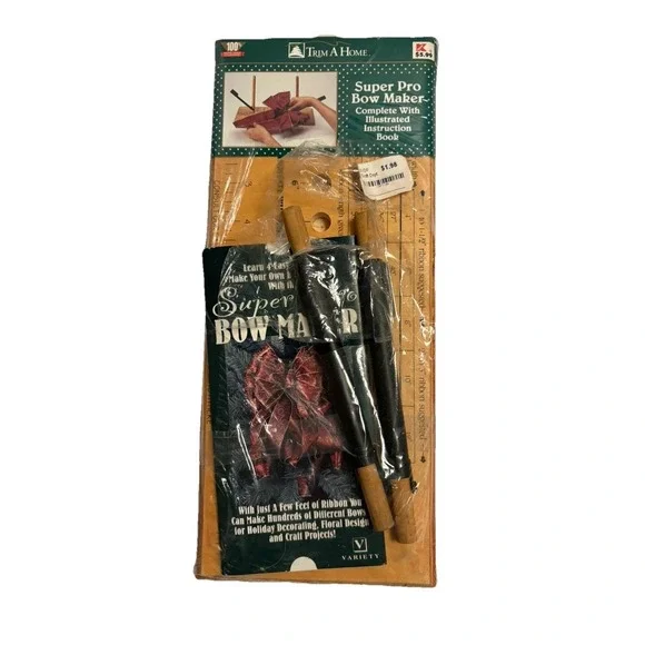 Trim‎ A Home Super Pro Bow Maker Wooden Ribbon Bow Making Kit