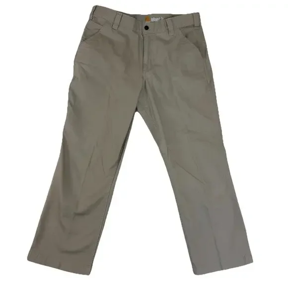 Carhartt‎ Rugged Flex Rigby Relaxed Fit Pants 35x28 Canvas Tan 102291 232