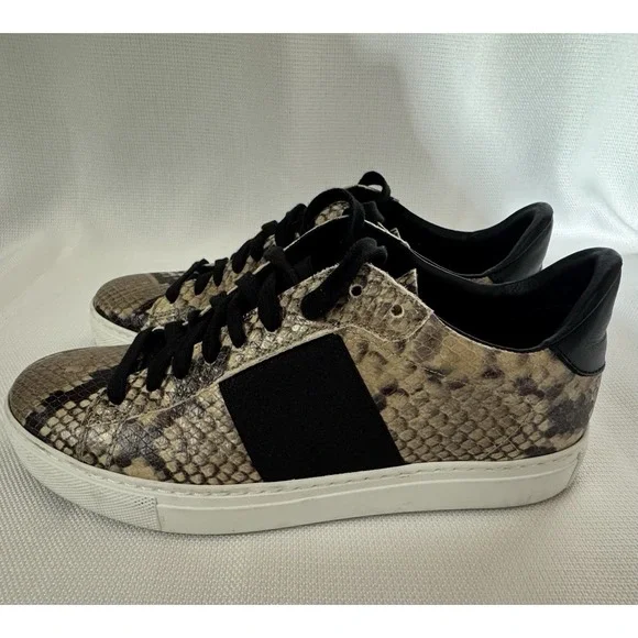 M. Gemi Woman's The Volata Snakeskin Print Leather Sneaker Size IT37 US‎ 7