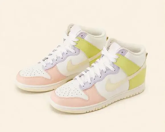 Nike Dunk High Pastel Multi Color Womens 9 / Youth 7.5 Easter Spring Sneakers