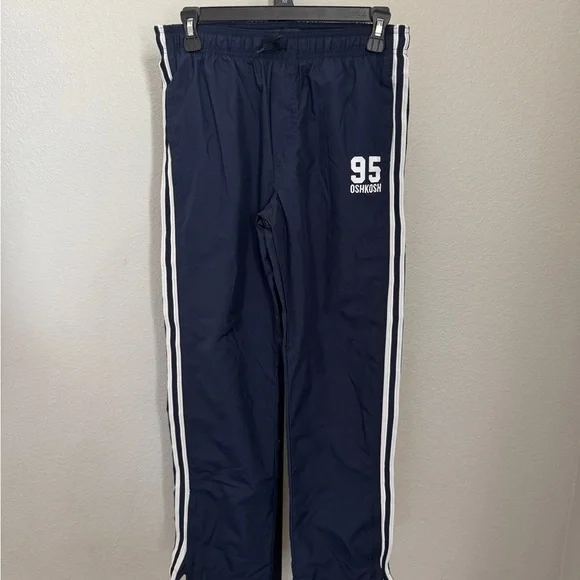 OshKosh B'gosh Navy Trackpants with White Stripes