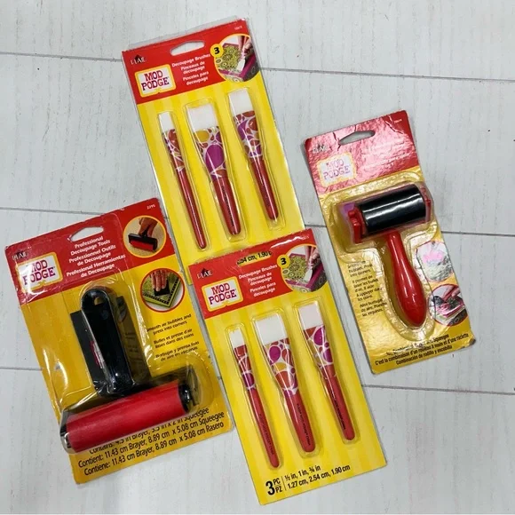 NIP Lot of Mod Podge Brushes & Tools‎ New Never Used