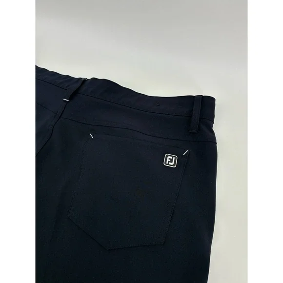 FootJoy Mens Athletic Fit Golf Pants Navy Blue Performance Stretch 38x32 (29)