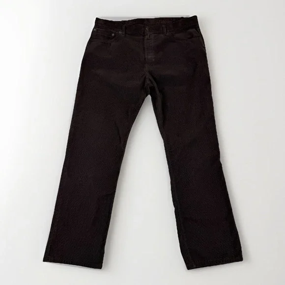 GAP 1969 Corduroy Pants Mens 36x32 Straight Brown Minimalist Preppy (Fits 36x30)