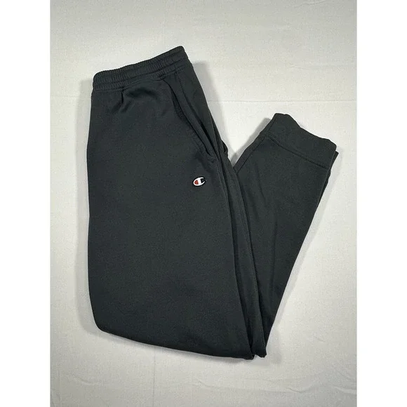 Champion Joggers Jogging Pants Sweatpants Men's Medium Elastic Waist Gray Soft