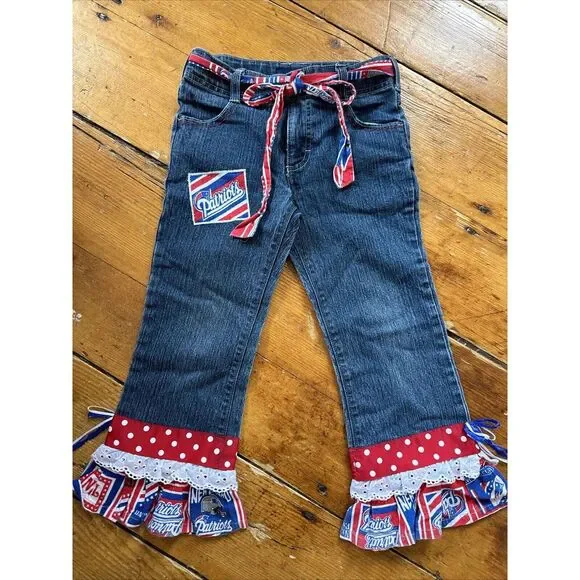 Custom NFL Jeans New England ‎ Patriots - Osh Kosh B'gosh Sz 6