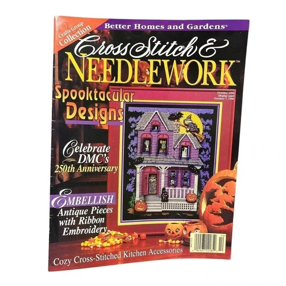 Cross Stitch & Needlework October 1996 Magazine Halloween