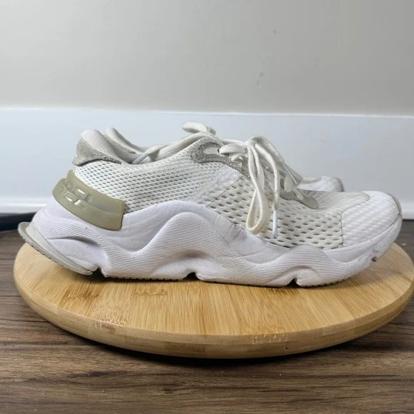Good Sorel Kinetic RNEGD Lace Sneakers Womens 8.5 White NL4145-100 Chunky Casual