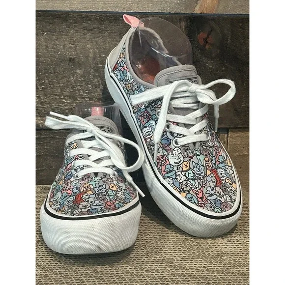 Skechers Bobs Women's Size 7.5 Beach Bingo Woof Pack Sneakers‎ Shoes Dogs 33277