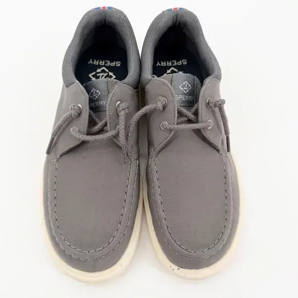Sperry Grey Canvas Boat Shoe Women’s Size 9 NWOT Comfort Travel Lightweight NWOT