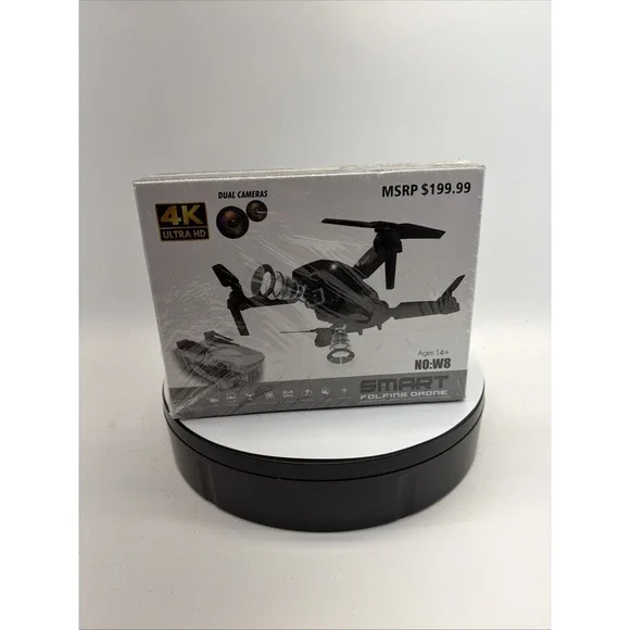 DRONE Professional Drone Ultra HD 4K Dual Camera Black MSRP $199