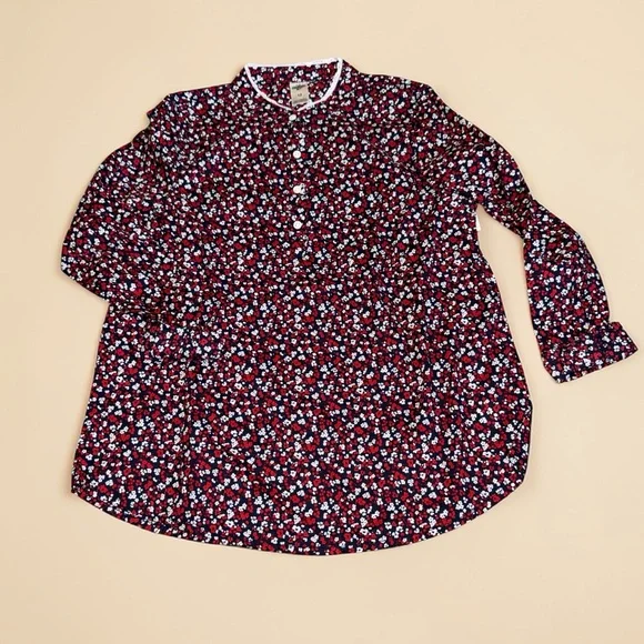 OshKosh B'gosh Red Floral Button-Front Girls' Tunic (12) NWT