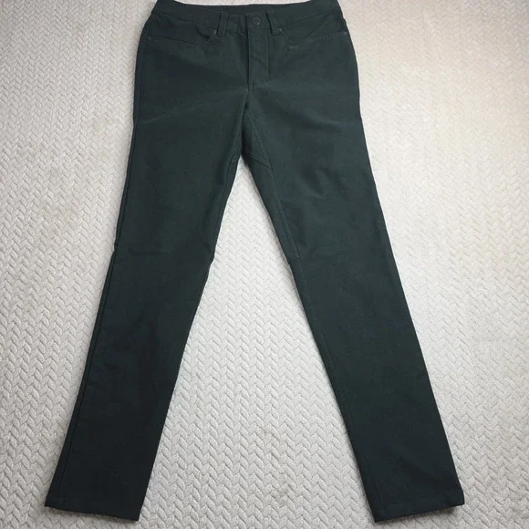 Lululemon Commission Pant Slim Warpstreme Dark Forest Green Mens 31x29 Chino