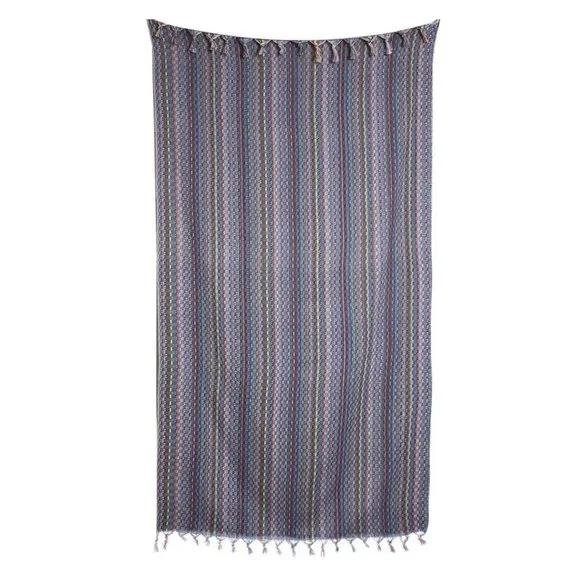 Sand Free Bohemian Dark Blue Turkish Towels - 100% Cotton Boho