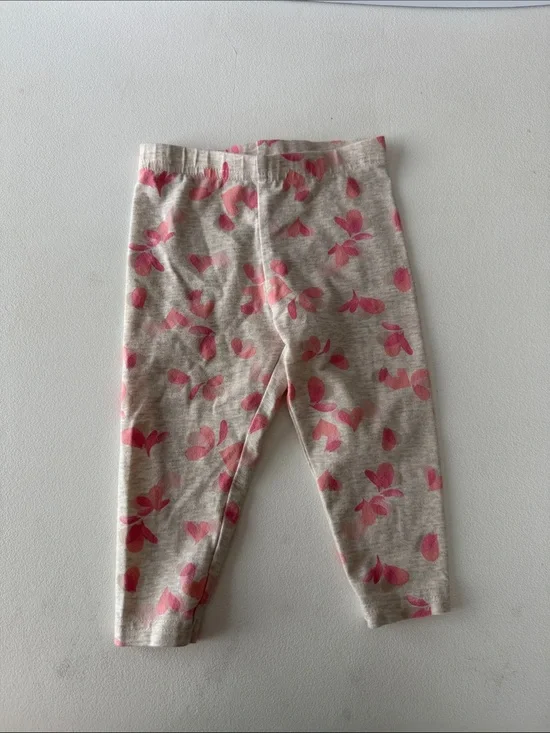 OshKosh B'gosh - Pink petal Heart Print Cotton Leggings