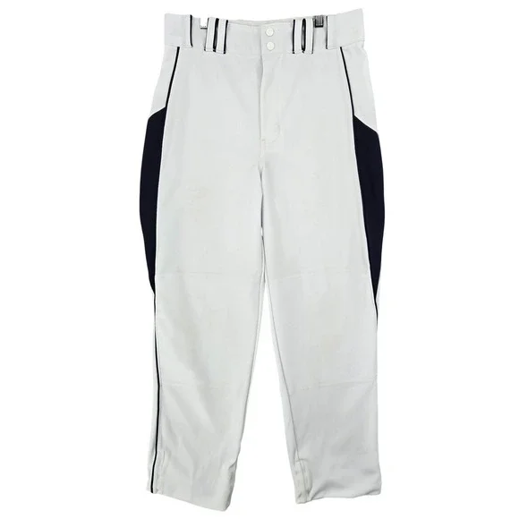 Champro MEDIUM White Baseball Pants Mens Athletic Sporty‎ Piping
