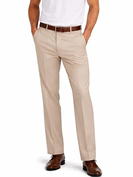 Stafford Classic fit Travel dress pants tan men’s 42 x 30