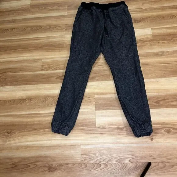 Crooks And Castles Black Elastic Band Joggers Size Medium Snoop Dogg‎