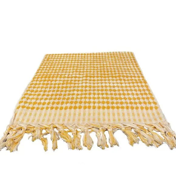Yellow Double Sided Turkish Hand Towel