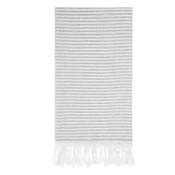 4 Gray Towels - 100% Turkish Cotton Beach Bath Towel - Citizens of the Beach