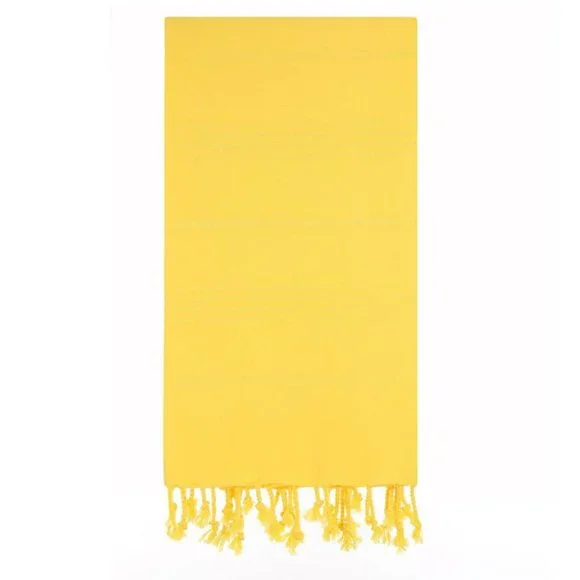 4 Yellow Beach Bath Towels - 100% Turkish Cotton - Citizens of the Beach