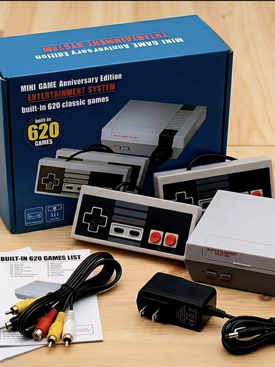 620 Built-in Classic NES Games Mini Console with Controllers NEW
