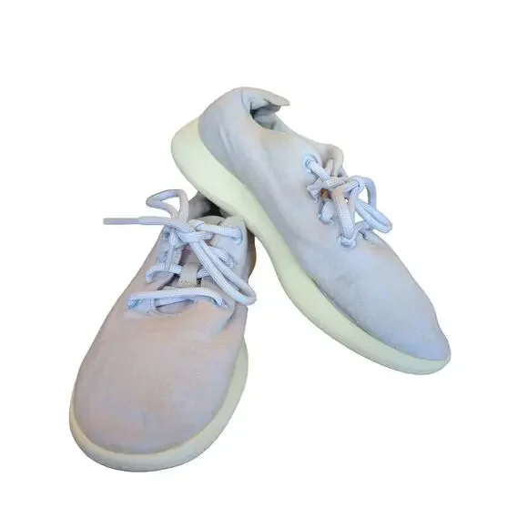 Allbirds Wool Runners Light Blue Lace Up Sneakers Women’s 8