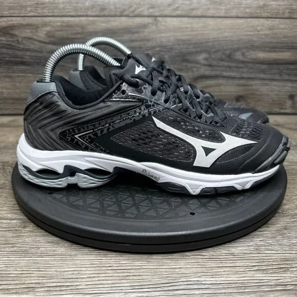Mizuno Wave Lightning Z5 V1GC190005 Volleyball Shoes Women's Size 8 Black