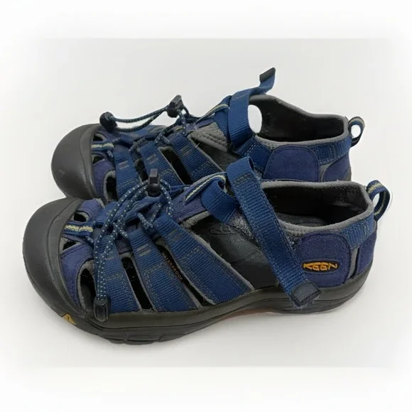 Keen Newport H2 Boys Sandals Blue Yellow Hiking Water Shoes Size 4
