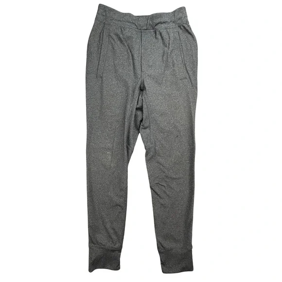 Lululemon City Sweat Joggers Mens S Heathered‎ Charcoal Grey Tapered Drawstring