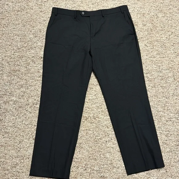 Chaps black striped pants