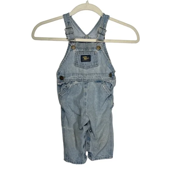 Vintage Baby OshKosh Bgosh Denim Overalls Est.‎ 12 Mos 11