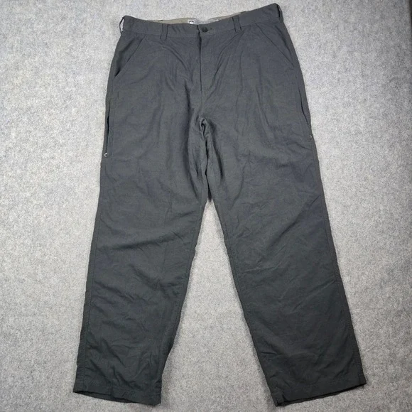 REI Hiking Pants Mens 38x30 Green Nylon UPF 50 Utility Outdoor‎ Gorpcore Travel