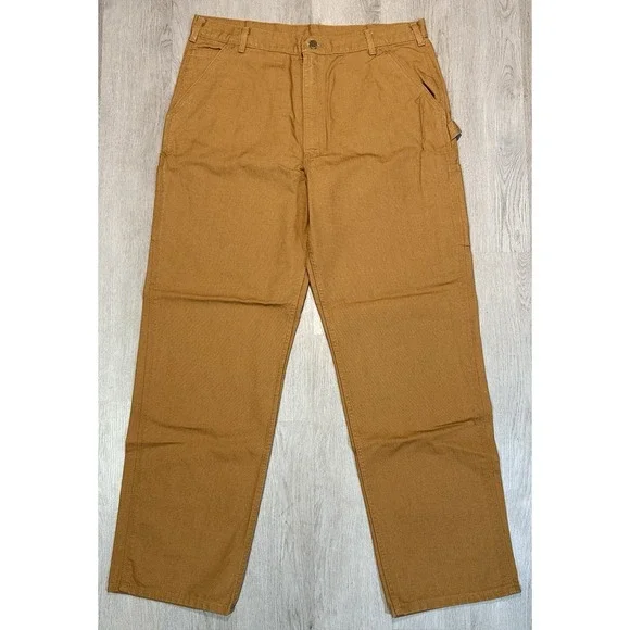 Carhartt Loose Fit Washed Duck Utility Work Pants Men's 40x34 BN0011-M Brown NWT