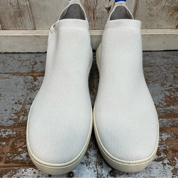 Rothy's White Chelsea High Top Sneaker Boots