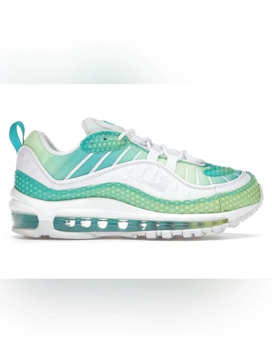 Nike Air Max 98 SE Bubble Pack Aqua Green White Shoes CI7379-300 Womens Size 7.5