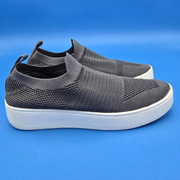 Steve Madden Women's Beale Gray Stretch Fabric Sock‎ Sneakers Size 9M EUC
