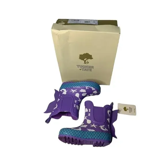 Tucker + Tate Kids' Mermaid Color Change Rain Boot in Purple‎ Multi 8M NEW
