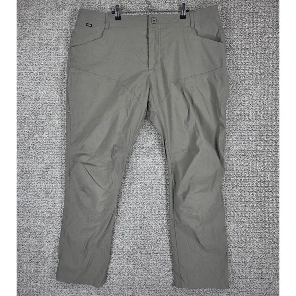 Kuhl Renegade Rock Pants Mens Tan Beige Hiking Outdoor Cargo Trousers‎