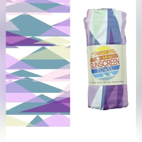 Luv Bug Towel. Pool, beach, lightweight towel. XL Size (27” x 58”). Purple.