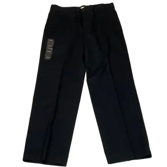 Nwt Eddie Bauer Relaxed Fit Black Chino Pants Size 32/32
